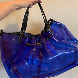 Faith Connexion Blue PVC Tote Bag.